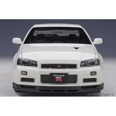 AUTOart 1/18 Nissan Skyline GT-R (R34) V Spec II White Pearl