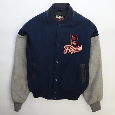 Vintage Barrie Flyers Wool Varsity Jacket Size Medium