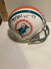 NFL MIAMI DOLPHINS LARRY LITTLE SIGNED MINI HELMET with COA