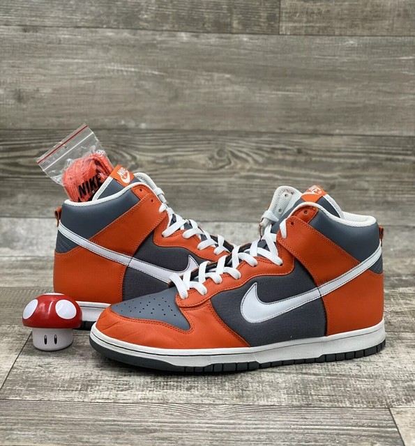 Nike SB Dunk High 309432-812 College Orange Flint Grey White 13 2006 Syracuse | eBay