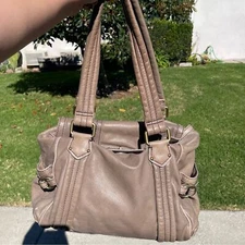 EUC MARC JACOBS Taupe turnlock Satchel Bag
