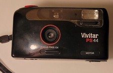 VIVITAR PS44 35mm Camera Point  Shoot w/ Flash Tested Working