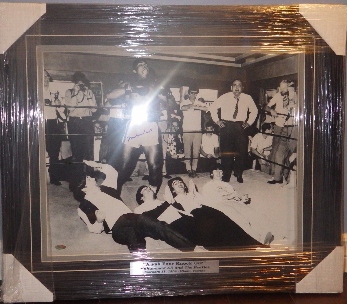 Muhammad Ali Signed/Framed 1964 B/W 16x20