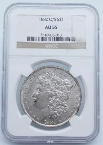 1882 O/S Morgan Dollar NGC AU 55 - C1395