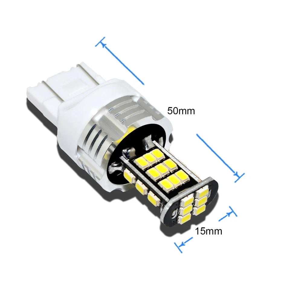 Alla Lighting 30-LED 7441 Back Up Reverse Light Bulb Backup Lamp 6000K White,2pc - Image 4 of 4