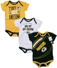 Outerstuff Infant/Baby Green Bay Packers Game Day 3 Piece Set