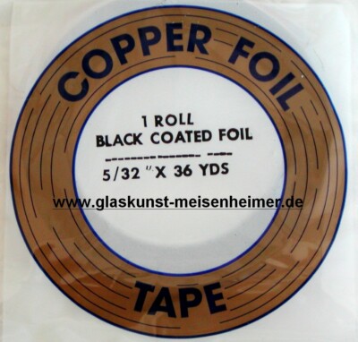 EDCO - Kupferfolie 5/32 schwarz, 4,0 mm