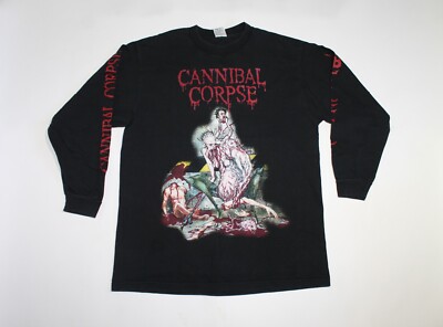 Vtg 90s Cannibal Corpse Shirt Bloodthirst Tee Unleashing the 