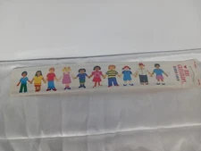 Mrs. Grossman's Stickers  1997 VTG- 2 Sheets 12" Long Children Holding Hands New