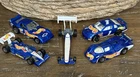Lot 5 VTG Hot Wheels Blue Racing Team Funny Car Dragster Indy 500 Sol-Aire Cx4++