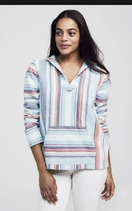 92. Faherty Baja Women s Hoodie XS New 158