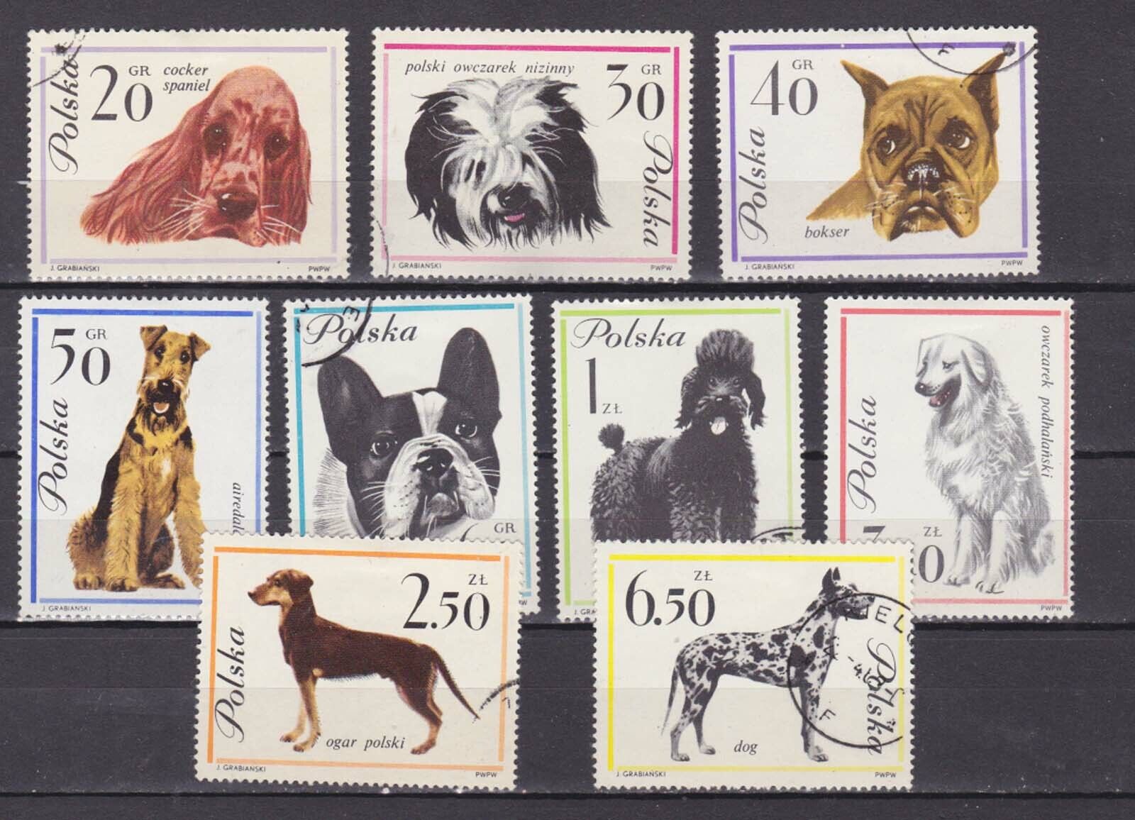 poland 1963,64,dog,cat,two sets,used      p2490