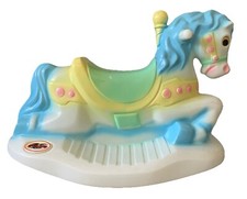 Vtg Kids Flexible Flyer Plastic Carousel Rocking Horse 1950s Model B2976 VC416 