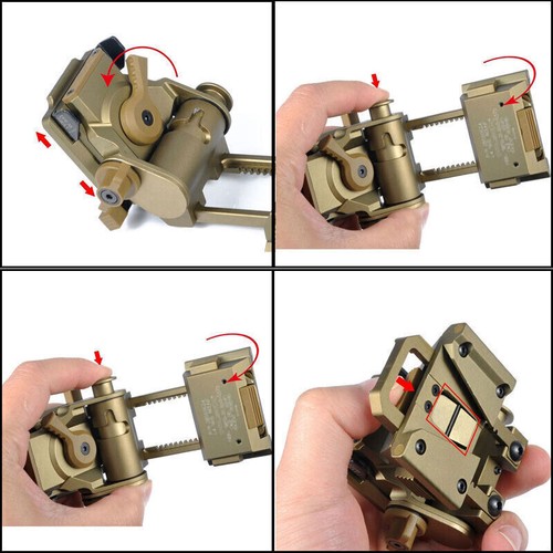 Metal L4G24 NVG Breakaway Mount W/J Arm For AN-PVS14 PVS-7 Dovetail Adapter - Picture 11 of 19