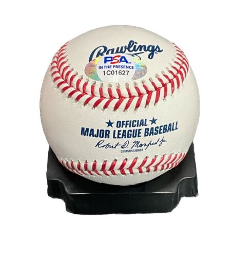 CHRIS TAYLOR DODGERS 2020 WORLD SERIES CHAMPION SIGNED MLB BASEBALL PSA WITNESS - Picture 3 of 4