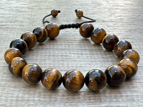 Grade A++ Edelstein Perlen verstellbar Armband 10 mm, echte Kristalle Armbänder - Bild 53 von 124
