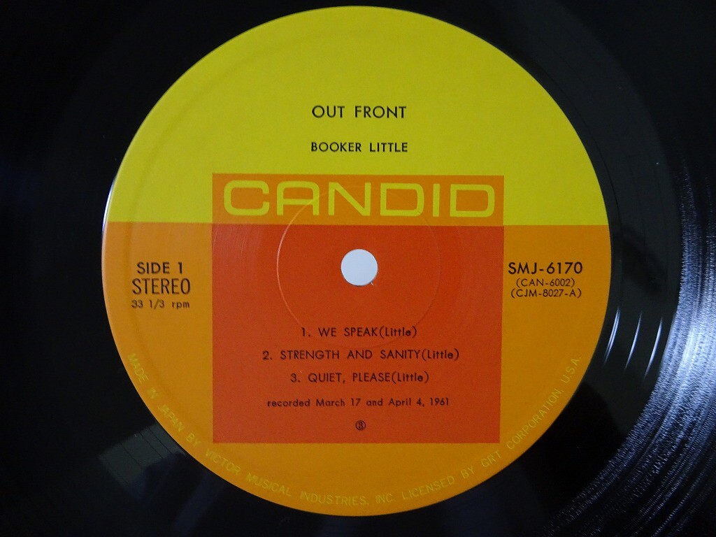 Booker Little Out Front Candid SMJ-6170 Japan VINYL LP OBI | eBay