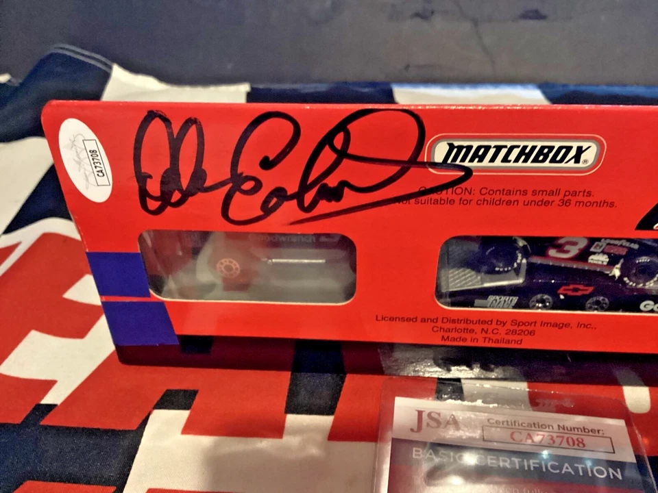 Matchbox 1991 firmado por Dale Earnhardt edición limitada convoy diecast certificado por la JSA Foto 4 de 4