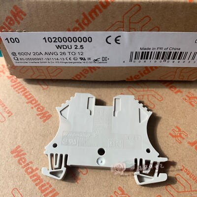 100PCS NEW Weidmuller WDU 2.5 rail bterminal lock 1020000000