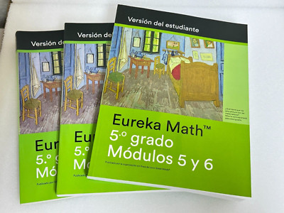 EUREKA MATH Spanish Grade 5 Estudiante Modulos 1,2, 3,4,5,6 Workbook Homeschool