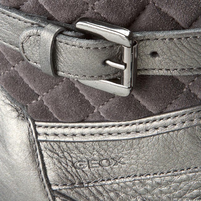 Geox botas Cuña al Tobillo de UK Cuero gris UK de 7 EUR 40 1201a5 Geox botas Cuña al Tobillo de UK Cuero gris UK de 7 EUR 40 1201a5