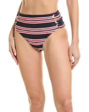 NEW  73 LA BLANCA SAILOR HI-WAIST SWIM BOTTOMS SZ 12
