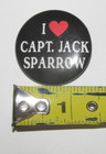 Disney Pirates Of The Caribbean I Love Captain Heart Capt. Jack Sparrow Pin 1.5" — photo 2