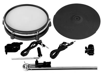 Batterie Électronique Extension Mesh Pad 10'' Cymbale 12'' Dual Zone Pad Rim Set - Photo 1/4