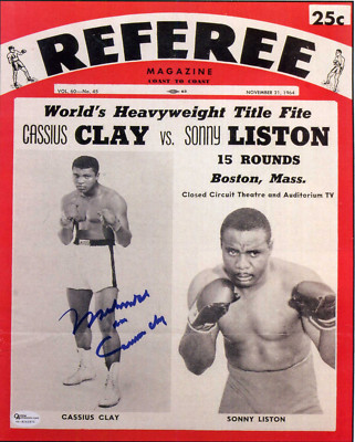 MUHAMMAD ALI signiertes Magazin Cover World Heavyweight BOXING Champion - Preprint