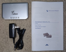 Grandstream HT502 Dual FXS Analog Telephone VOIP Adapter with NAT Router