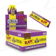 🍇 50 X RAW LYRICAL LEMONADE GRAPE KING SIZE WIDE ORGANIC HEMP PAPERS 🍇 50PK 🍇