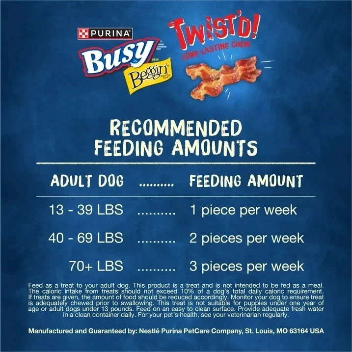 6pk -Purina Busy with Beggin’ Twist’d Adult Dog Chew Bone Treats- EXP: 10/2026 - Image 2 of 3
