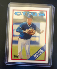 Topps 1988 Topps Traded Mark Grace Chicago Cubs Rookie Card #42T MLB. rookie card picture