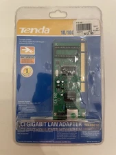 MINT IN BOX Tenda PCI Gigabit LAN Adapter Card TEL9901G 10/100/1000 Mbps CD Dri.