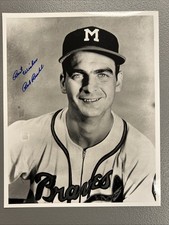 BOB BUHL Signed 8x10 Photo Milwaukee Braves