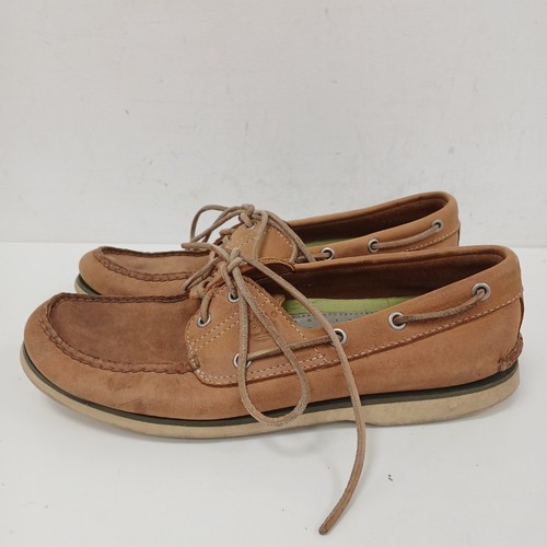 Timberland 71515 Deck Boat Shoes US10.5 UK9.5 Leather Brown Designer RMF07-ER - Picture 3 of 9