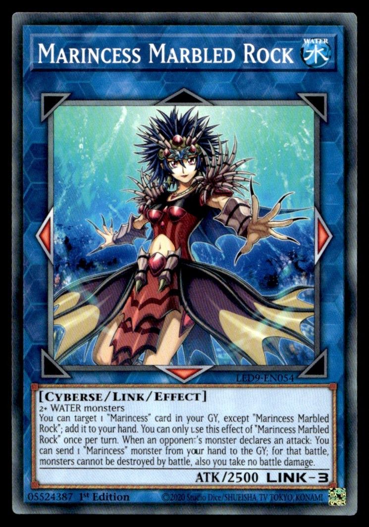 Marincess Marbled Rock - LED9-EN054 - 1st Edition - YuGiOh