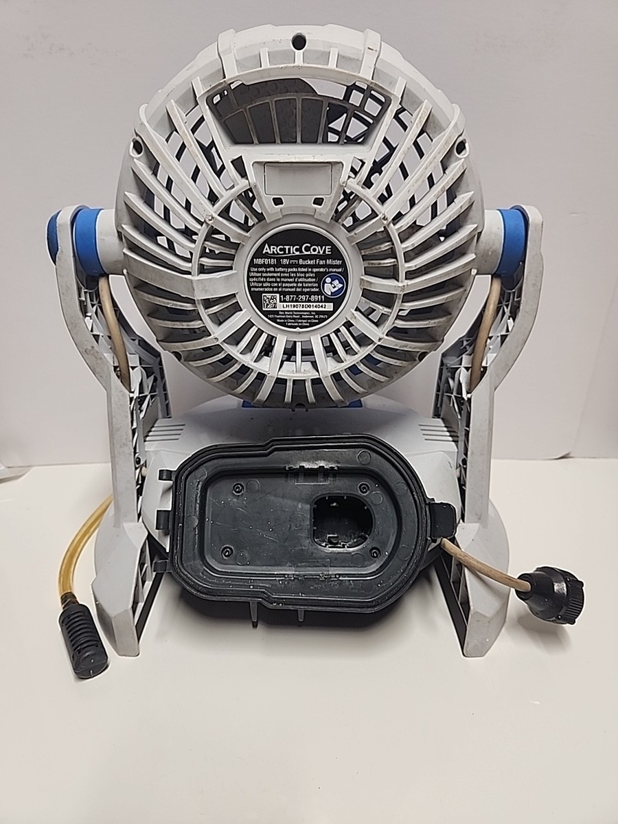 Arctic Cove MBF0181 18V Bucket Top Misting Fan with Hose & Adapter