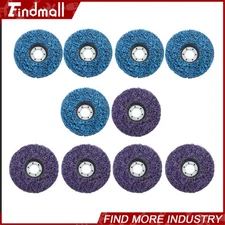 Findmall 10 Pack Strip Discs 4-1/2" x 7/8" Stripping Wheel Rust Remover Wheel