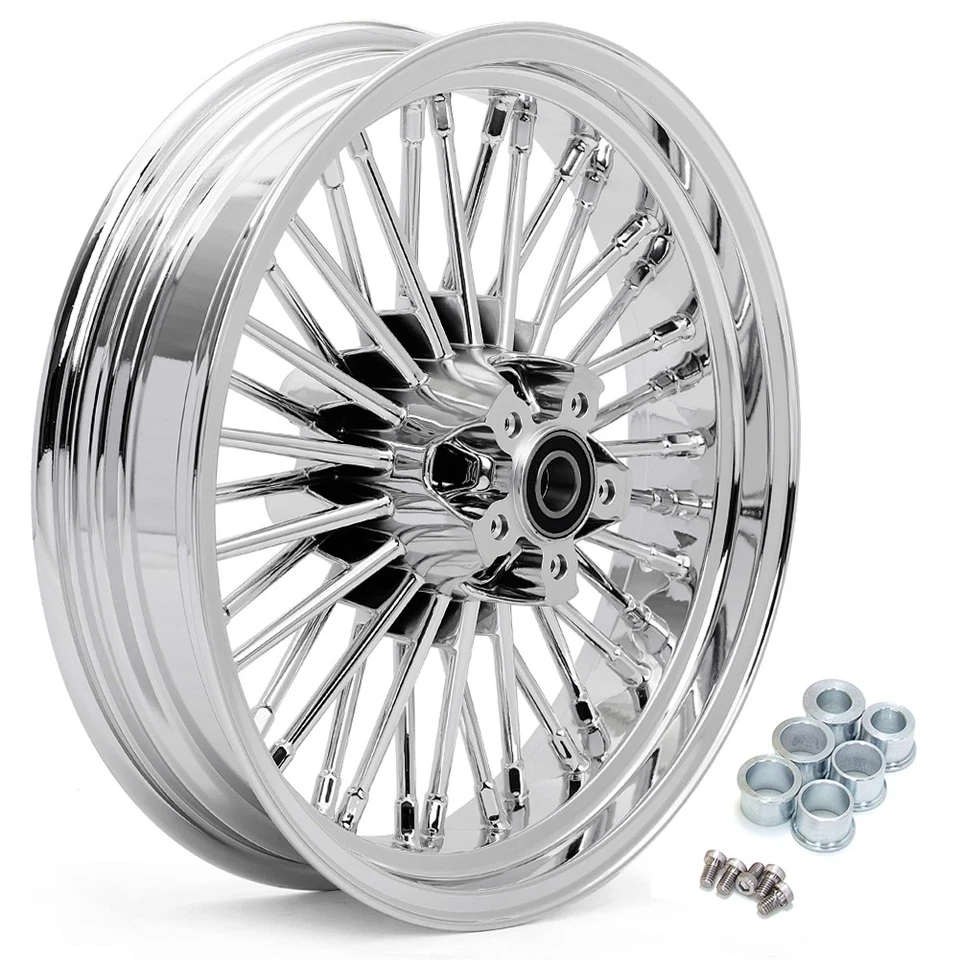 16x3.5 Cerchio Ruote anteriori posteriori per Harley Softail Heritage  Fat Boy - Immagine 3 di 4