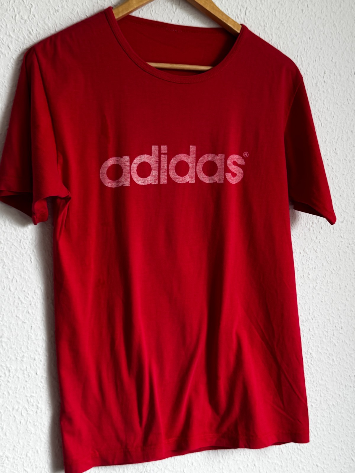 Vintage Style Red Adidas Graphic T Shirt image 2
