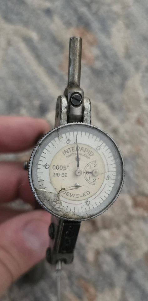 Interapid 310B-2 Dial Test Indicator -.0001" Grads Swiss CALIBRATED - Image 2 of 4