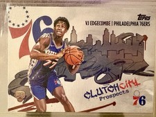 2025 Topps Basketball Clutch City Prospects VJ Edgecombe Rookie