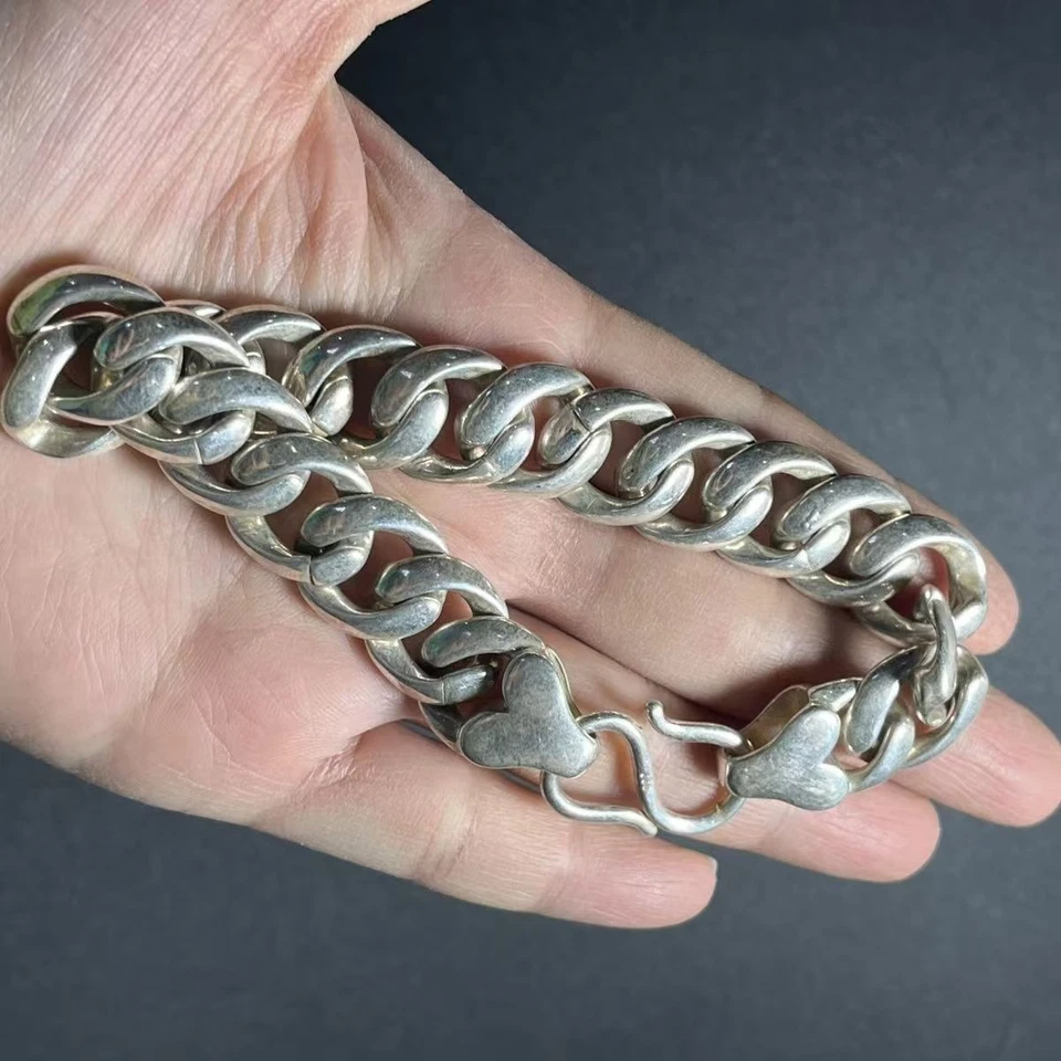 Chinese white copper silver plated bracelet, men's lucky bracelet Foto 3 de 4