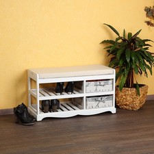 Towar B / Półka na buty Ławka Kosze Poduszka Wierzba Półka na buty Biały Stojak na buty 7