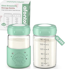 Glass Breastmilk Storage Bottles, Replacement Spectra Pump Bottles, BPA Free Wid