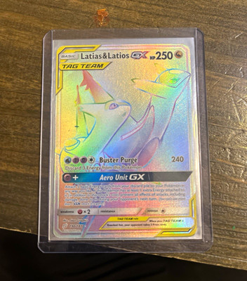 The Pokemon Company Latias & Latios GX 190/181 Team Up Secret Rare Holo FA