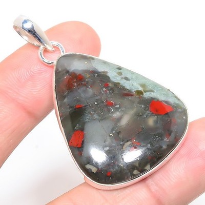 Sonora Red Jasper 925 Silver Plated Handmade Jewelry Pendant 2.09'' T66