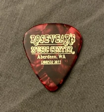 ROSEVEARS MUSIC CENTER Custom Guitar Pick NIRVANA KURT COBAIN Aberdeen Wa🔥NICE!