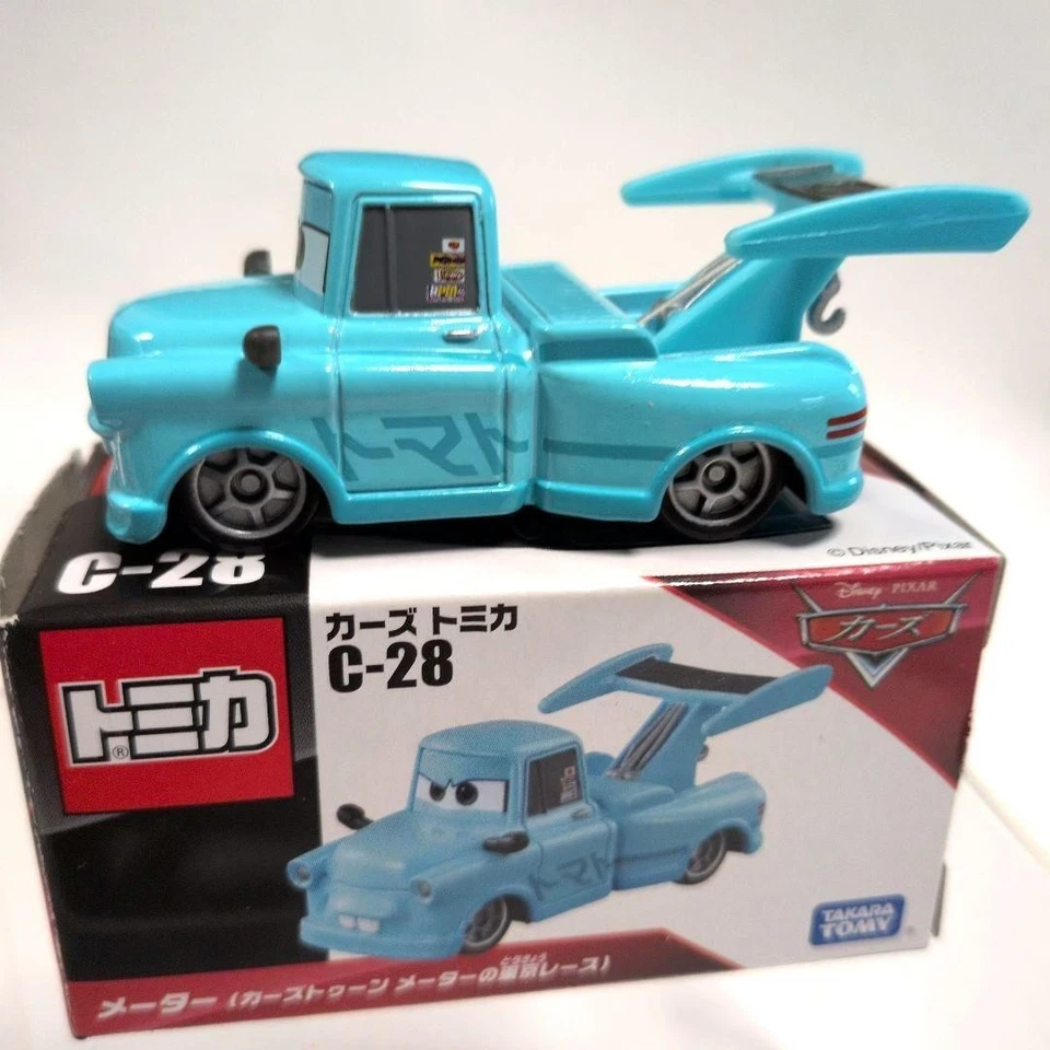 Mater Cars Toons Mater's Tokyo Race Disney Pixer Takara Tomica C-28 with BOX - Image 4 of 4